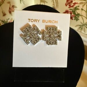 Tory Burch Silver Geometric Earrings